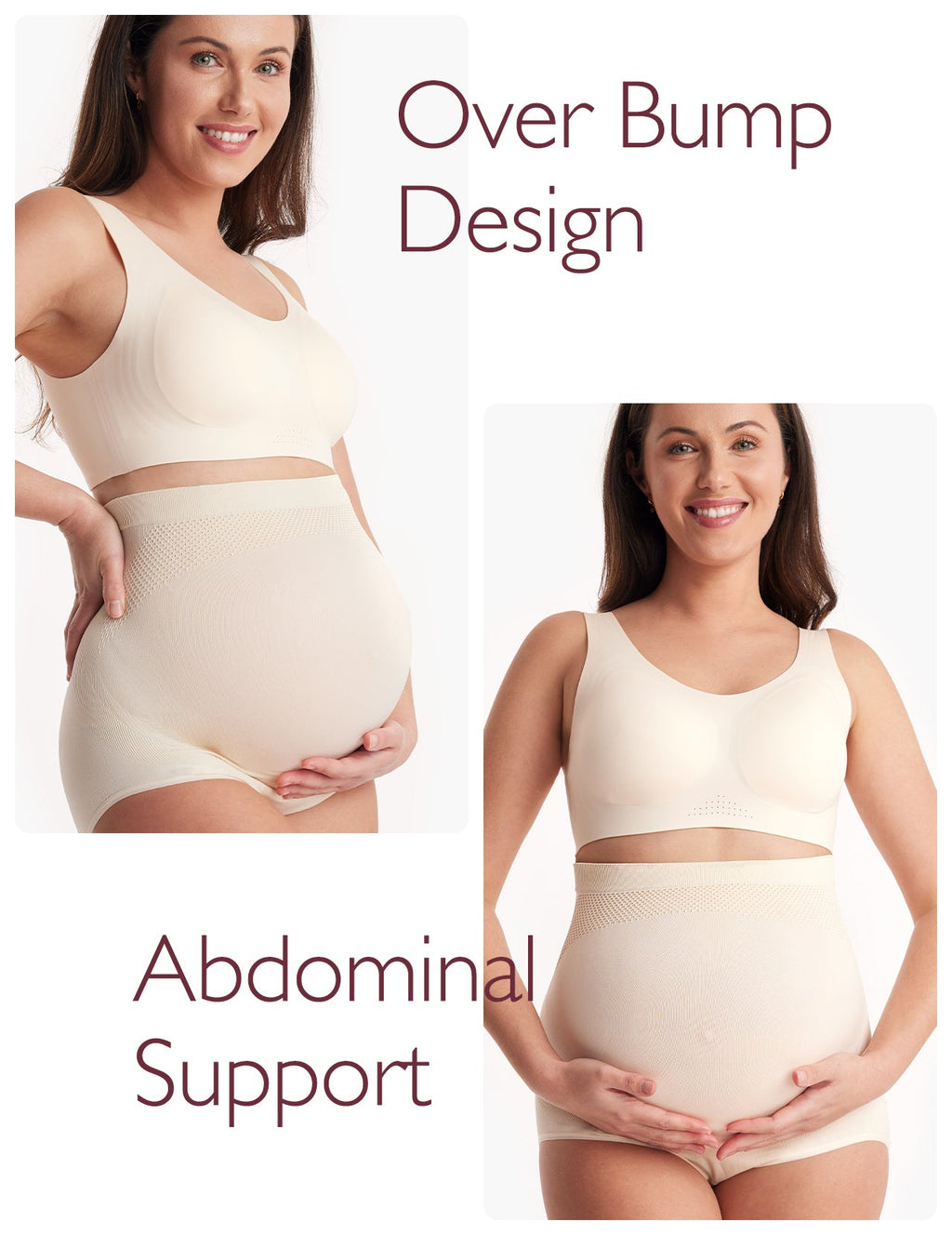 Ergonest Maternity Belly Band & High Waist Pregnancy Underwear & Pregnancy Wedge Pillows Bundle